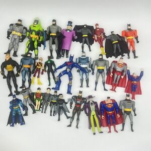 DC Comics‎ Action Figure Huge Lot Of 27 Action Figures Vintage & Modern Batman